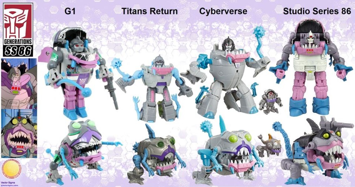 Transformers GNAW Compared Through The Years G1 To SS86 (1 of 1)